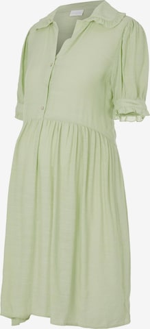 MAMALICIOUS - Vestido camisero 'Evanga' en verde: frente