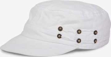 styleBREAKER Cap 'Military Cap Destroyed Used Look' in White: front