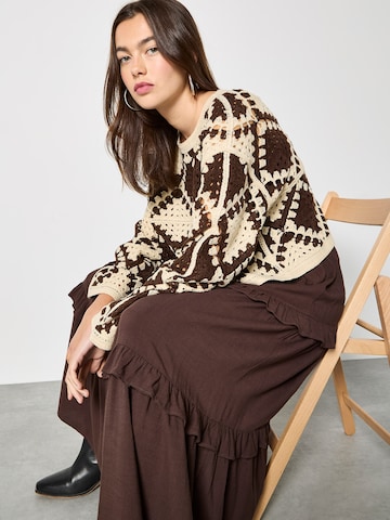 Pull-over ' ' Apricot en gris