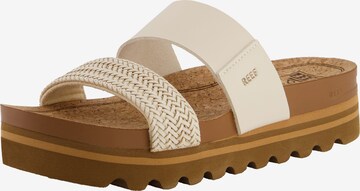 REEF Beach & Pool Shoes 'Cushion Vista HI' in White: front