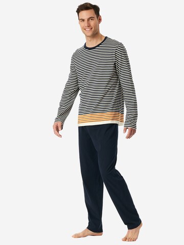 Pyjama long ' Casual Nightwear ' SCHIESSER en bleu : devant