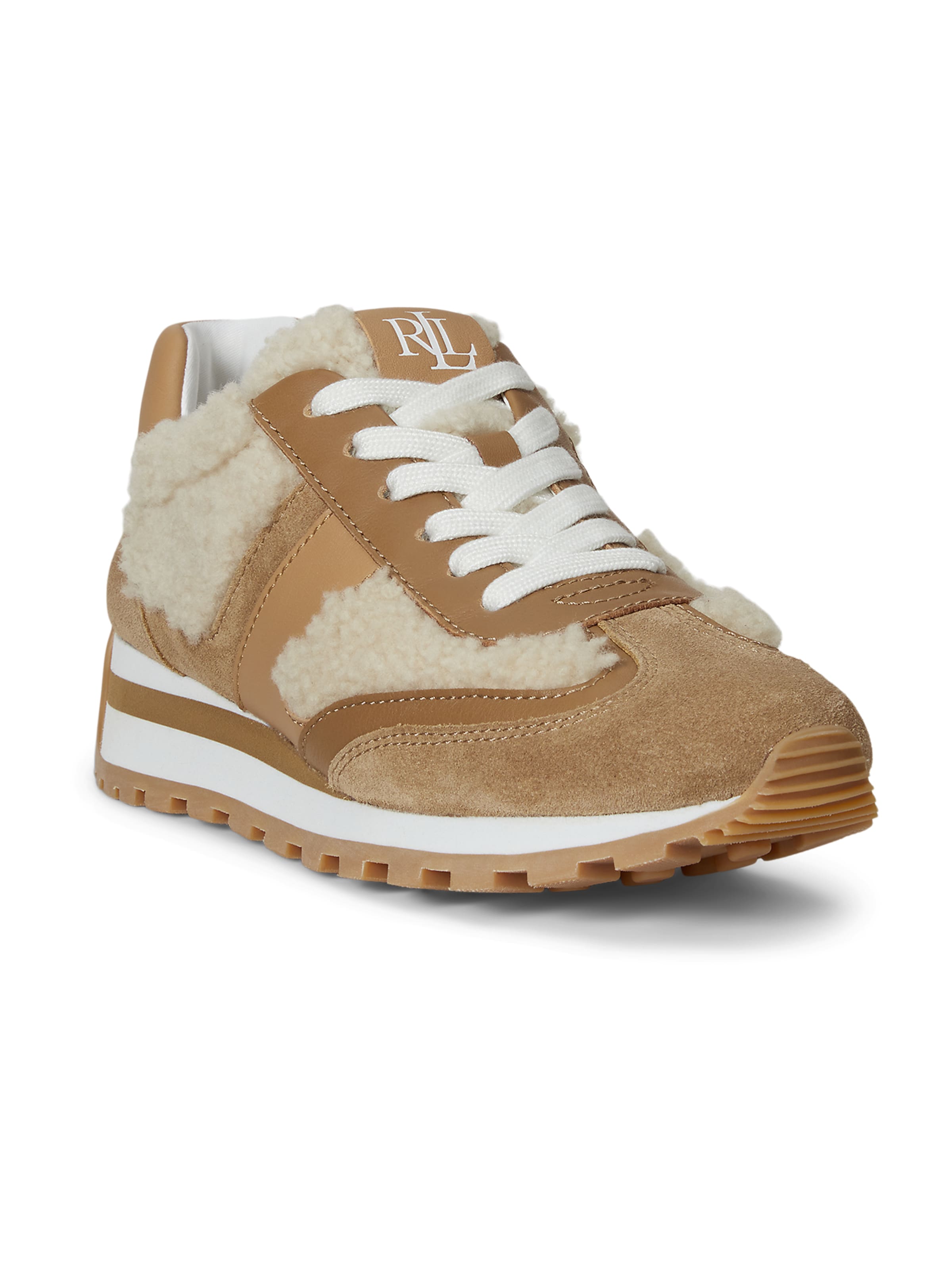 Sneaker low 'DANI' Lauren Ralph Lauren pe bej / maro deschis / alb, Vizualizare produs