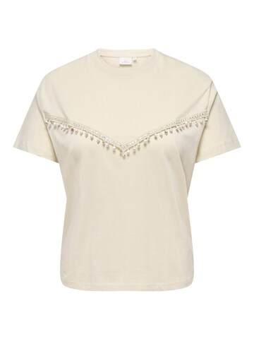 ONLY Carmakoma Top in Beige: voorkant