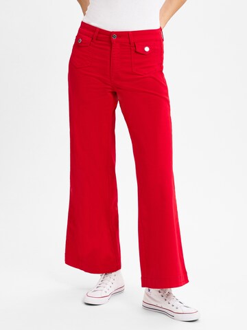 MAC Jeans ' Dream Wide ' in Rood: voorkant