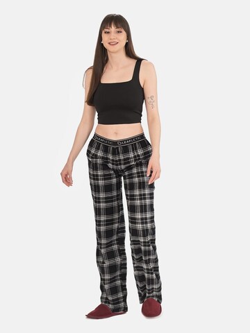 Pantaloncini da pigiama 'Leafletic Women’s Night Wear Long Pajama' di LEAFLETIC in nero
