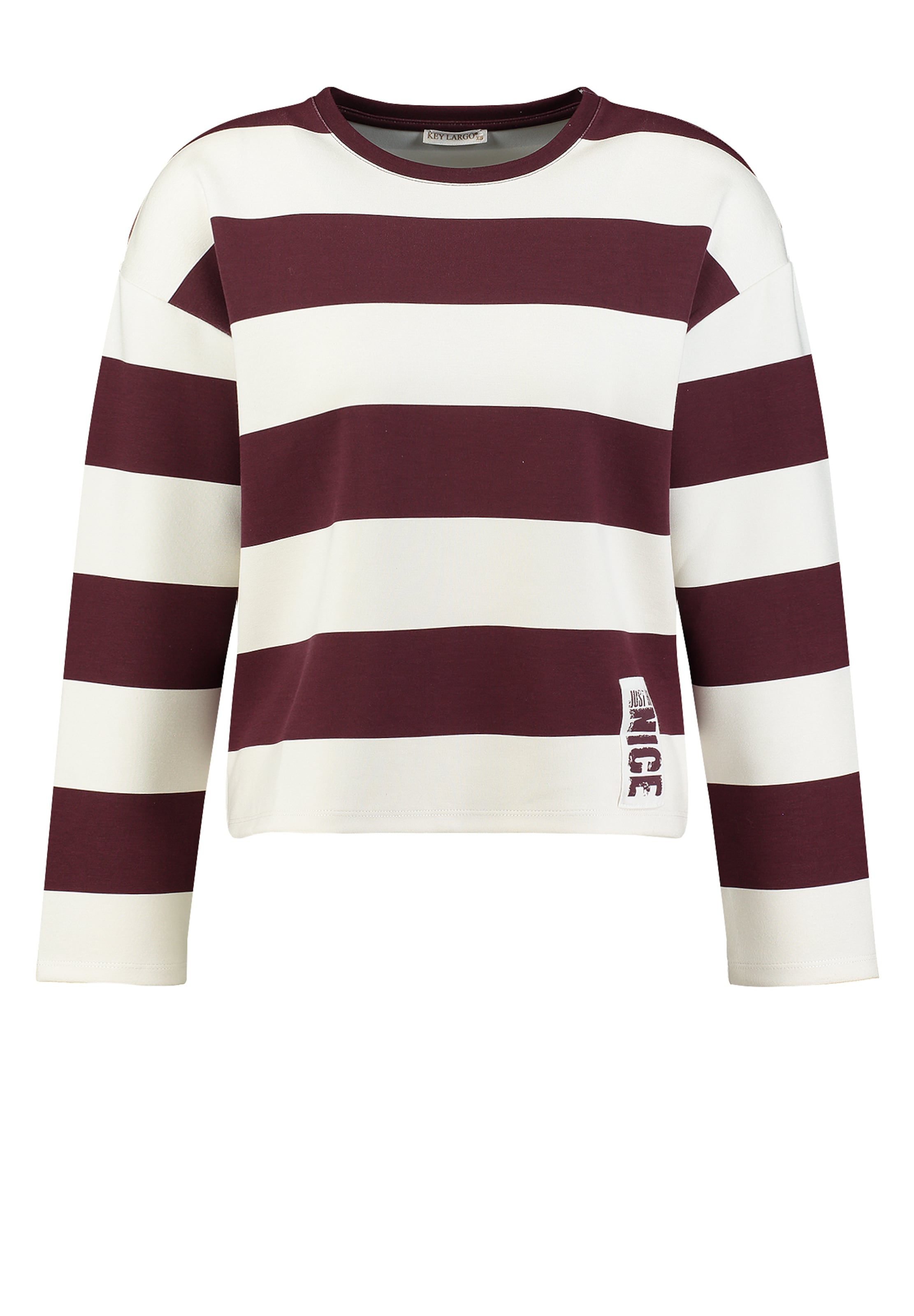 Key Largo Sweatshirt 'HAMPTON' i röd: framsida