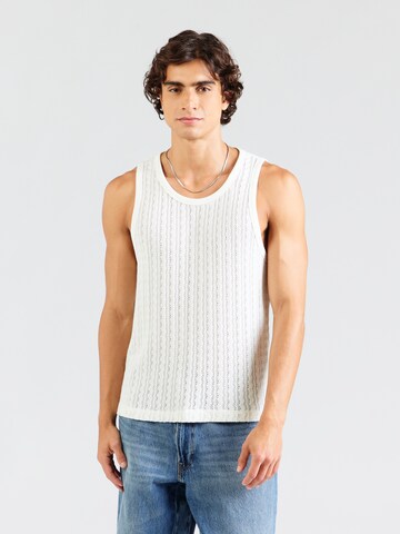 T-Shirt Abercrombie & Fitch en blanc : devant