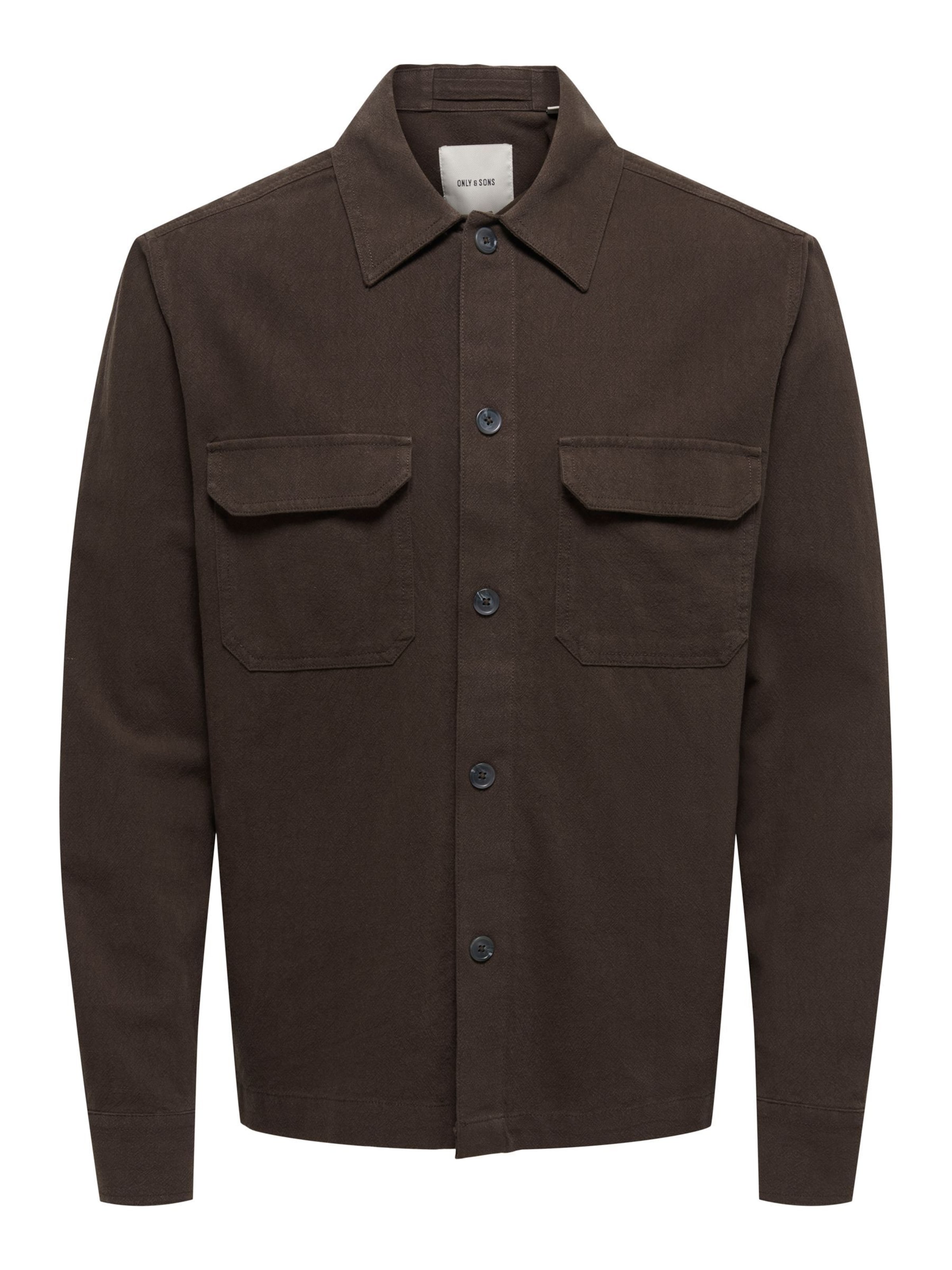 Only & Sons Skjorte 'ONSCOLT' i brun: forside