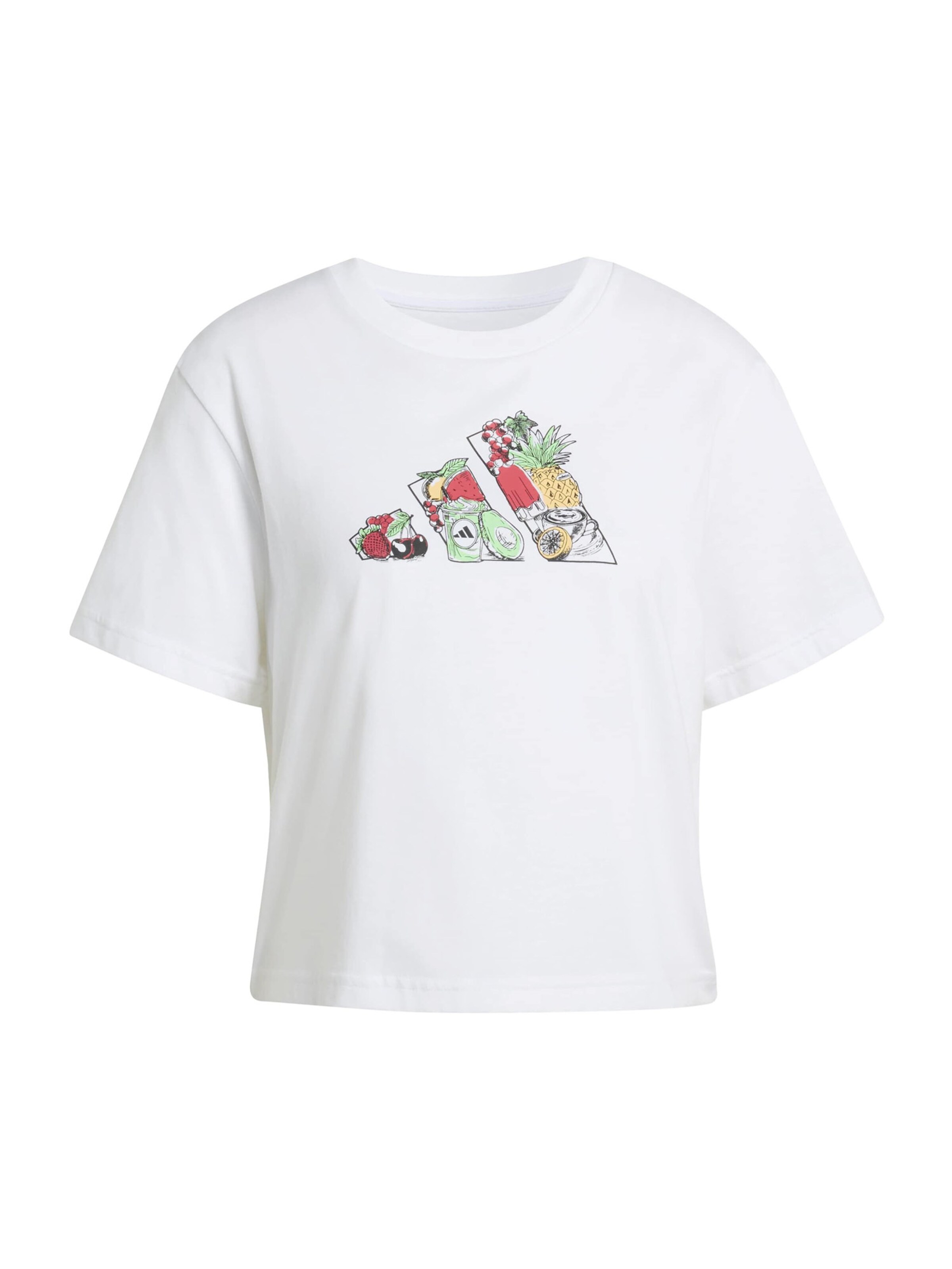 Maglia funzionale 'FOOD' ADIDAS SPORTSWEAR di colore giallo / verde chiaro / rosso / bianco, Visualizzazione prodotti