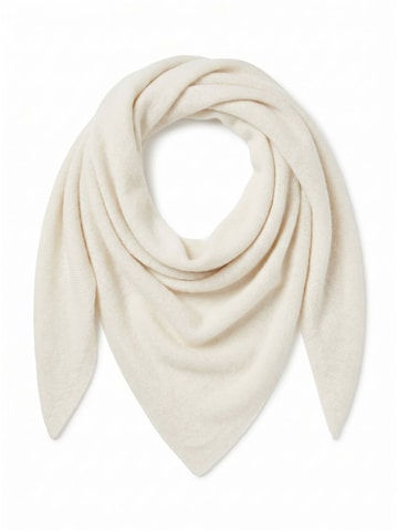 styleBREAKER Tuch 'Leichtes Strick Dreieckstuch Woll-Anteil' in Beige: Vorderseite