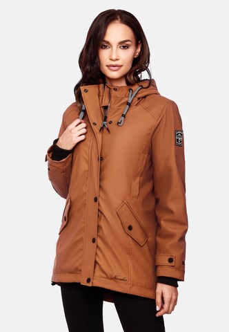 NAVAHOO Winter Jacket 'Lindraa' in Brown: front