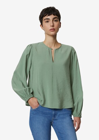 Marc O'Polo DENIM Blouse in Green: front