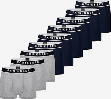 SCHIESSER Boxershorts '95/5 Organic Cotton' in Blauw: voorkant