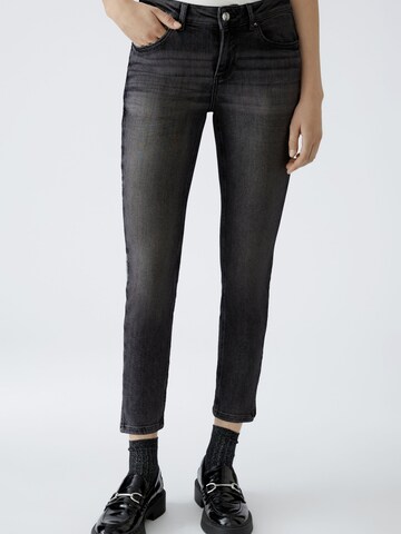 OUI Skinny Jeans 'Louluh' in Grau: Vorderseite
