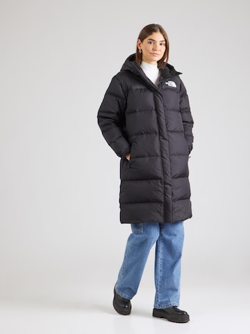 THE NORTH FACE Зимнее пальто 'Nuptse' в Черный: спереди