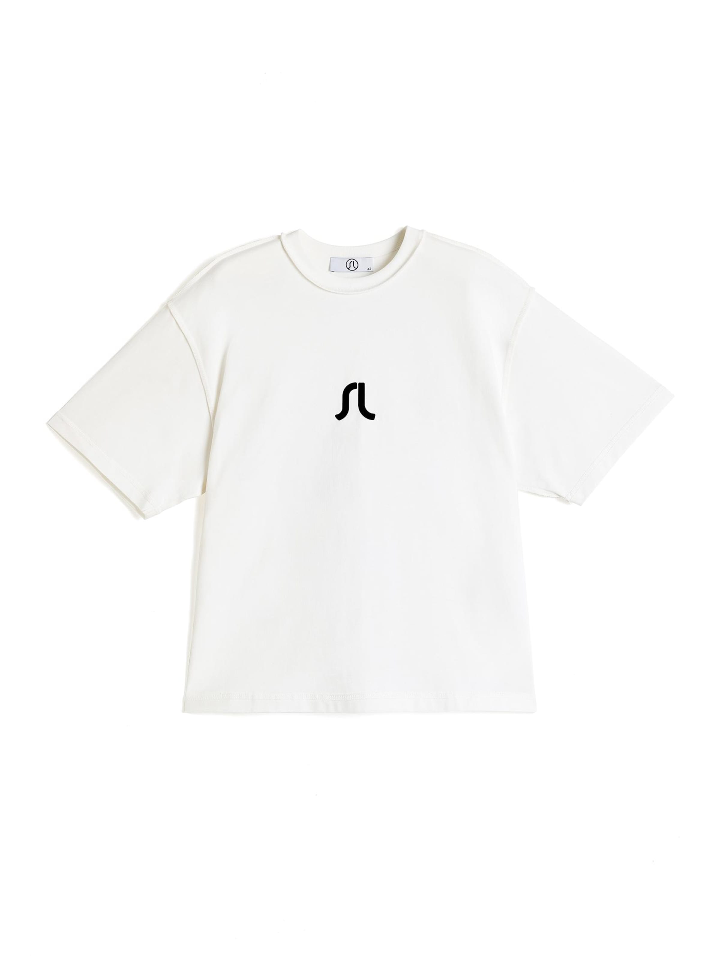 Sl Jeschow Oversized shirt '"SL JESCHOW' in White: front