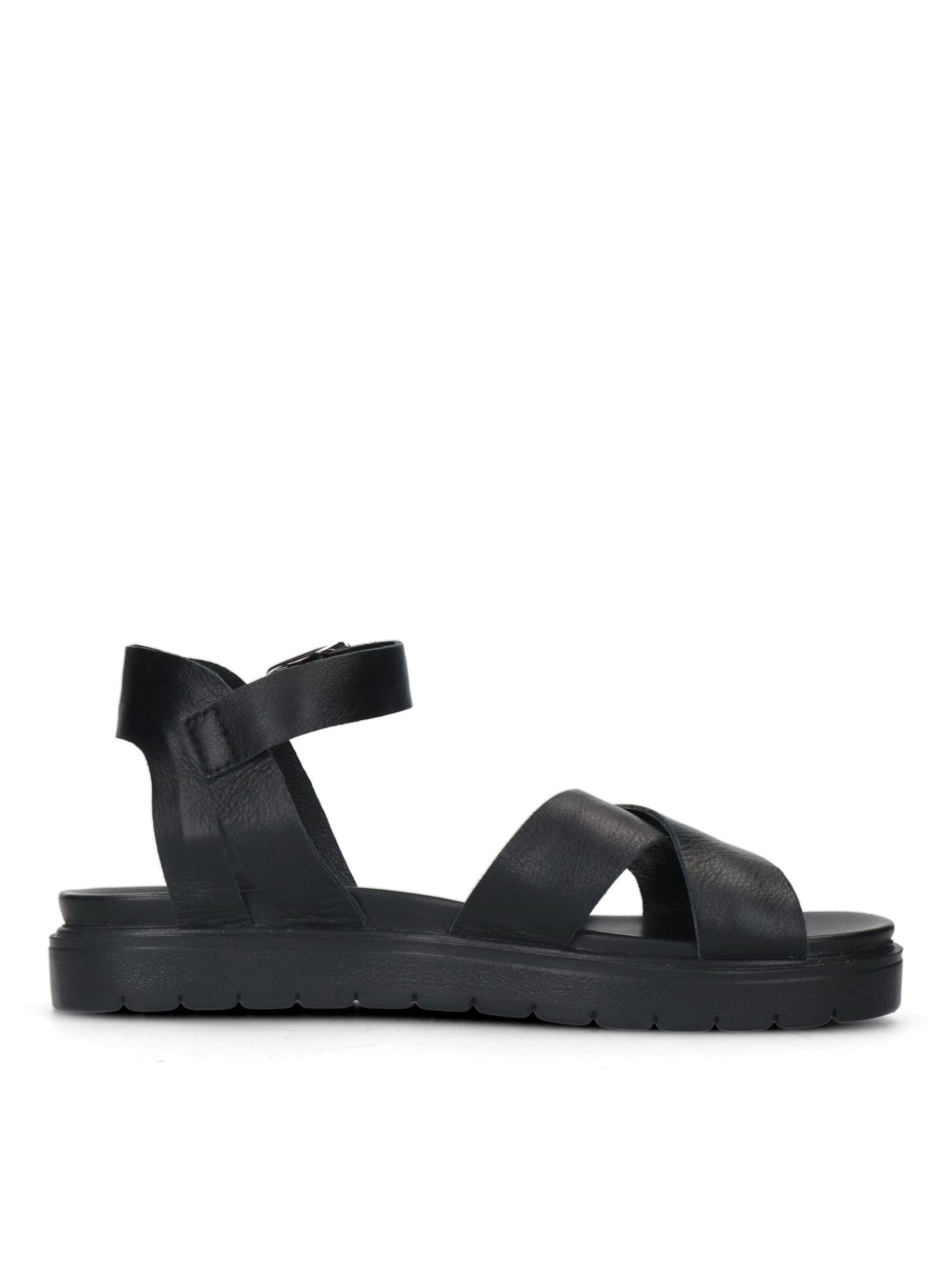 MANFIELD Sandaal in Zwart