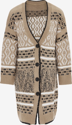 Jalene Strickjacke in Beige: Vorderseite