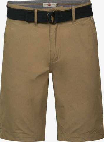 Petrol Industries Chino Pants in Brown: front