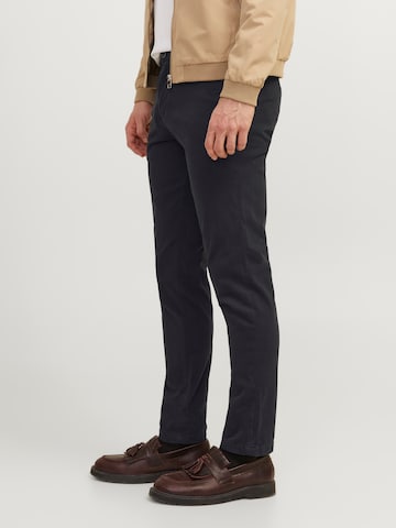 JACK & JONES - Slimfit Pantalón chino 'JJIMarco JJBowie' en negro