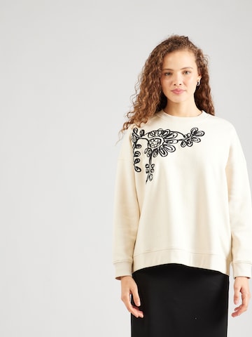 Sweat-shirt 'SELMA NELI' VERO MODA en beige : devant