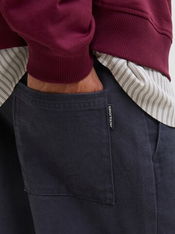 JACK & JONES Wide leg Veckad byxa 'JPSTBILL RHINE' i blå