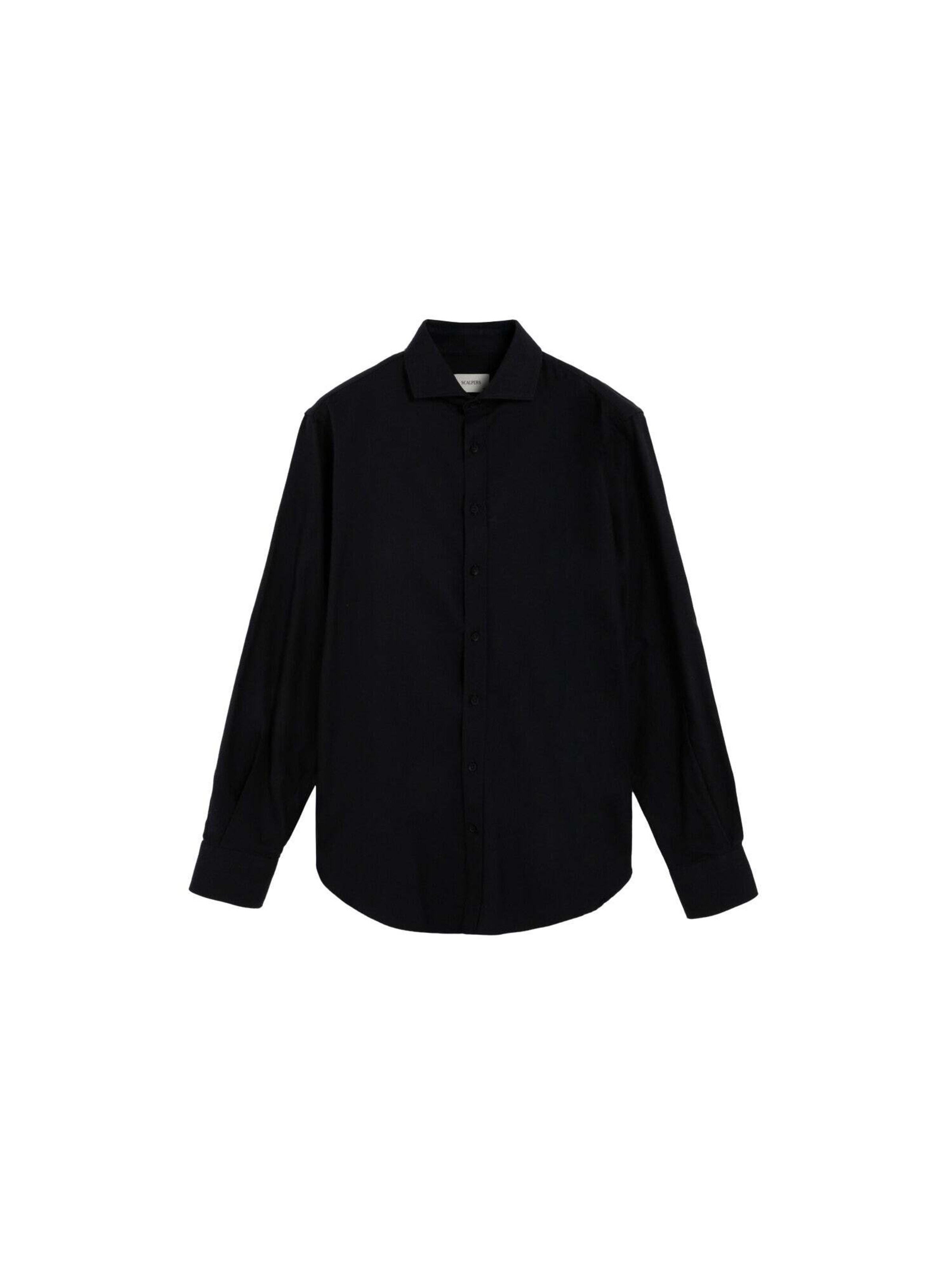 Scalpers Comfort Fit Košeľa - Modrá: predná strana