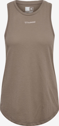 Hummel Top in Braun: Vorderseite
