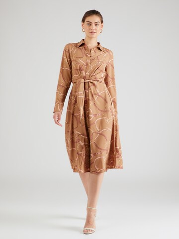 Lauren Ralph Lauren Платье-рубашка в Бежевый: спереди