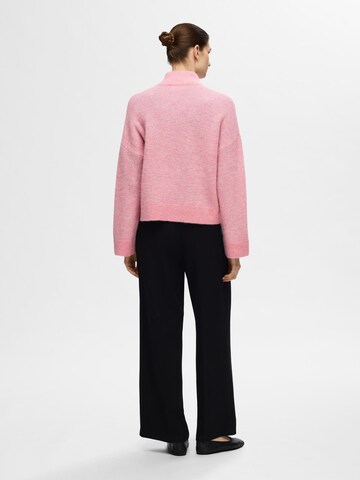 SELECTED FEMME Knit Cardigan in Pink