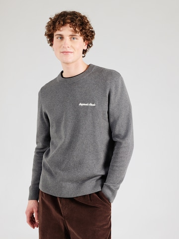 JACK & JONES Sweater 'JORNORREBRO' in Grey: front