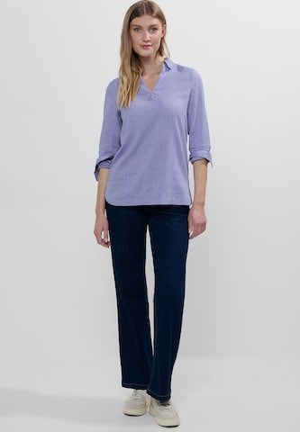 CECIL Blouse 'Chambray' in Blue