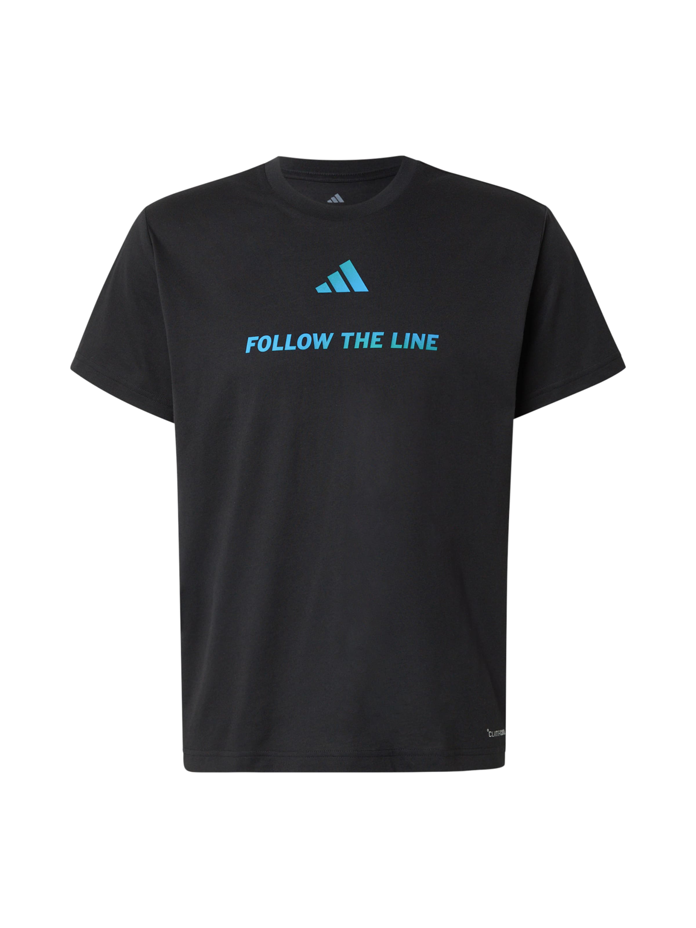 ADIDAS PERFORMANCE Λειτουργικό μπλουζάκι 'FLW THE LINE' σε μαύρο: μπροστά