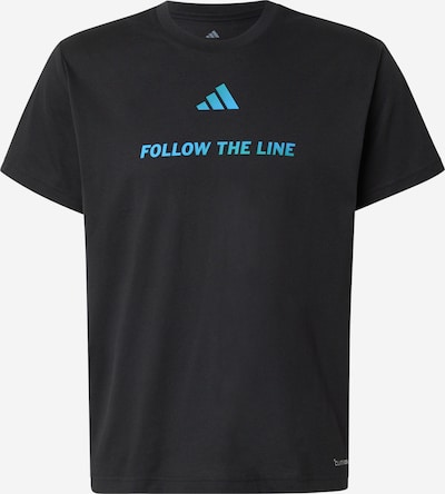 ADIDAS PERFORMANCE Toiminnallinen paita 'FLW THE LINE' värissä taivaansininen / musta, Tuotenäkymä