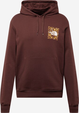 THE NORTH FACE Sweatshirt 'FINE' in Bruin: voorkant