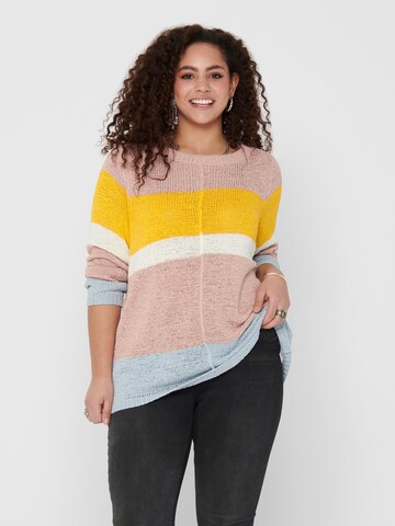 ONLY Carmakoma Pullover 'MACY' i pink: forside