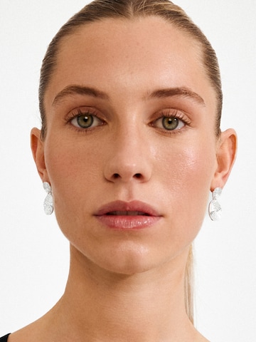 Pilgrim Обеци 'Air' в сребърно: отпред