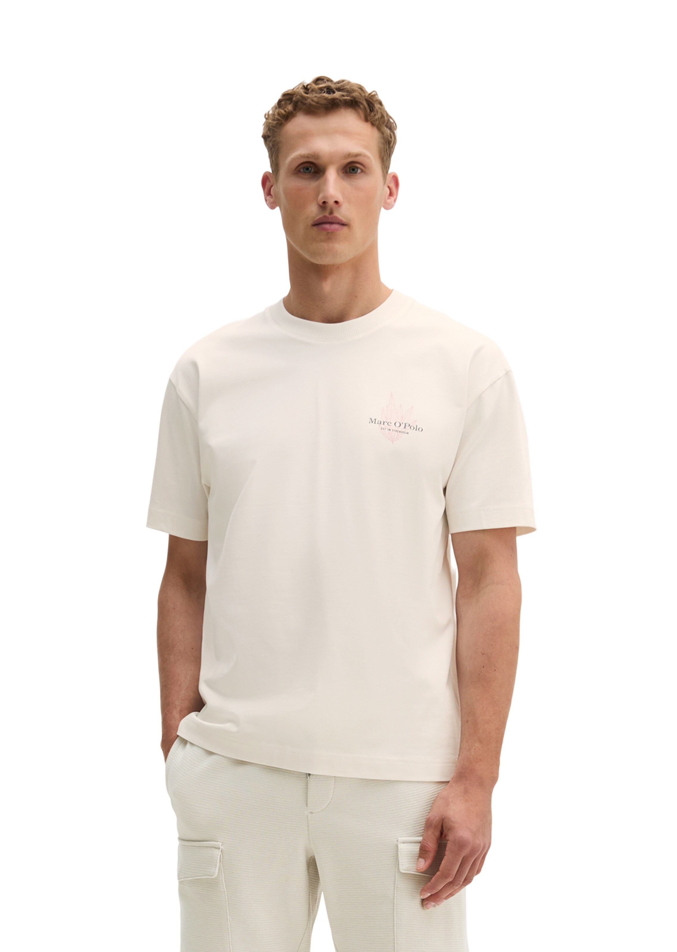Marc O'Polo Shirt in Wit: voorkant
