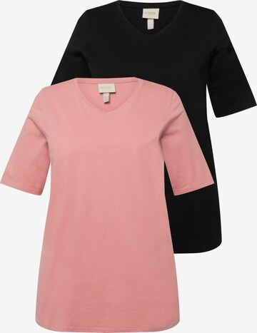 Ulla Popken Shirt in Roze: voorkant