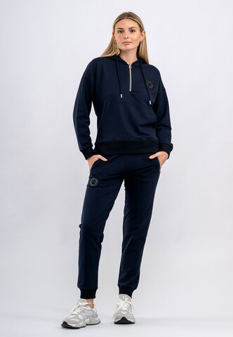 Tom Barron Joggingpak in Blauw: voorkant