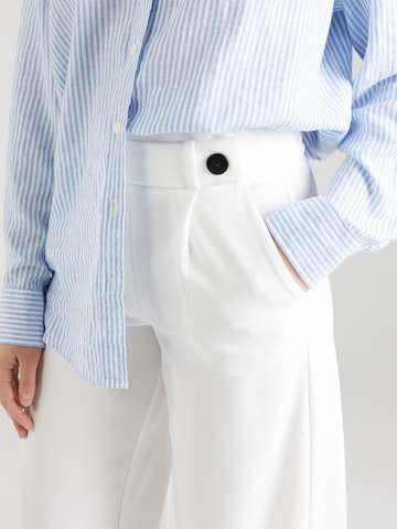 JDY Wide leg Bandplooibroek 'GEGGO' in Wit