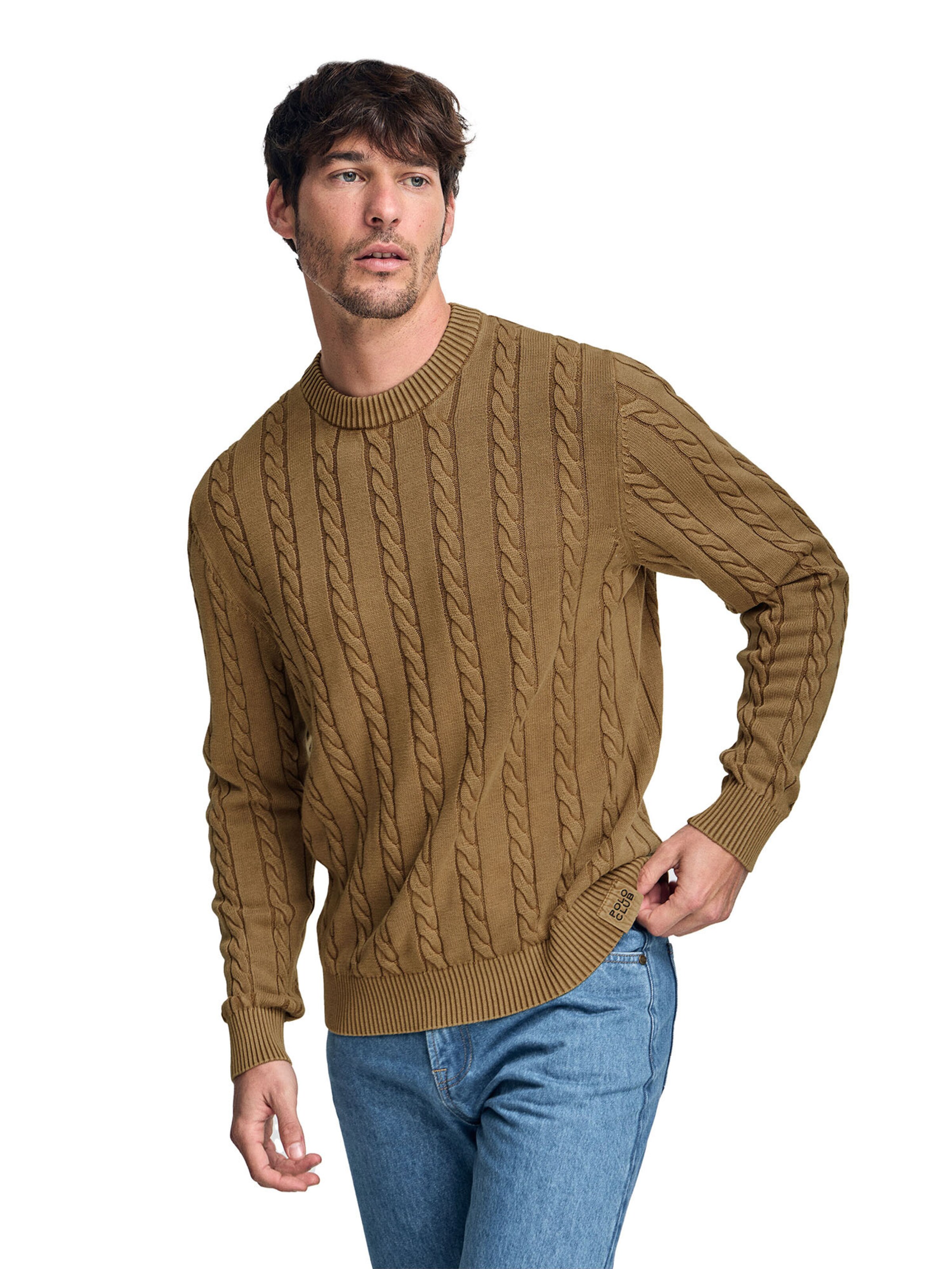Polo Club Pullover in Braun: Vorderseite