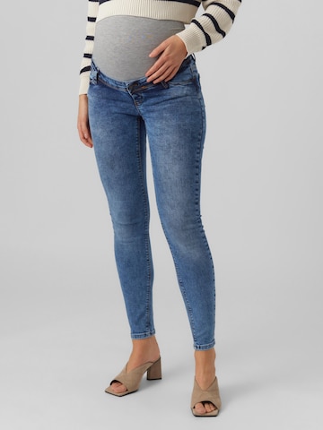MAMALICIOUS Slimfit Jeans 'ROMA' in Blau: predná strana