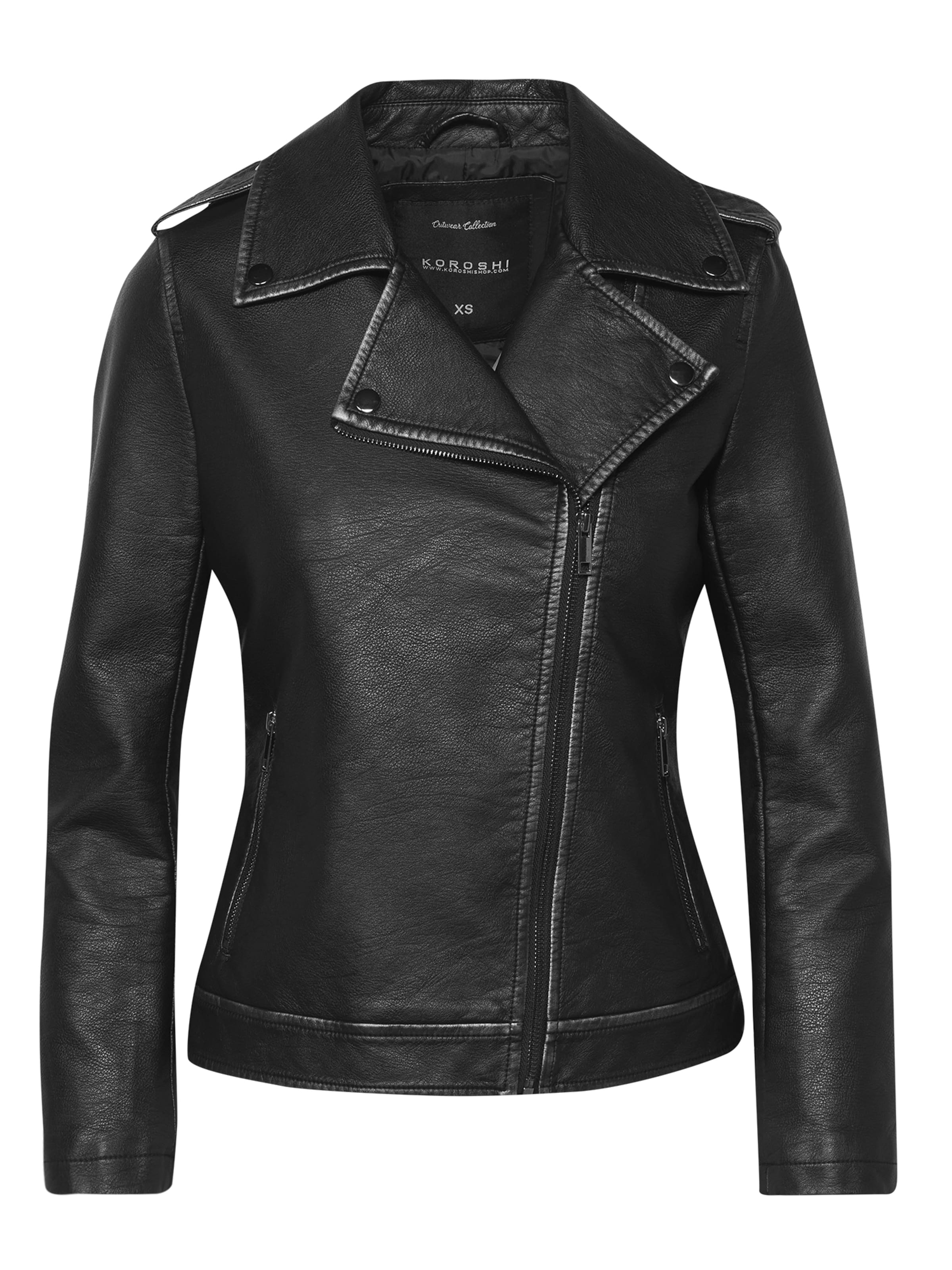 Giacca di mezza stagione KOROSHI di colore nero, Visualizzazione prodotti