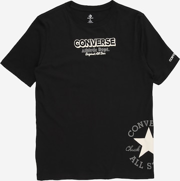 juoda CONVERSE Marškinėliai: priekis