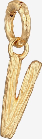 ELLI Pendant 'Buchstabe - V' in Gold: front