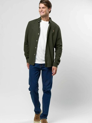 U.S. POLO ASSN. Regular fit Overhemd ' Bolt ' in Groen