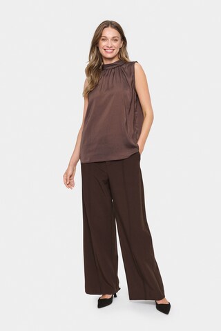 SAINT TROPEZ Blouse 'Aileen' in Brown