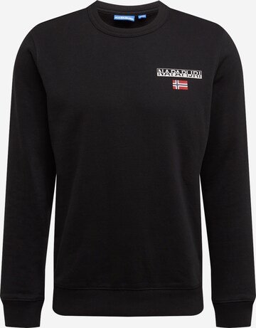 NAPAPIJRI Regular fit Sweatshirt 'B-Ice' i svart: framsida