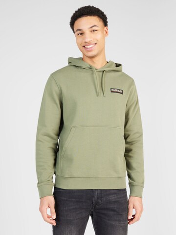 Sweat-shirt 'IAATO' NAPAPIJRI en vert : devant